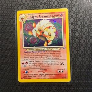LIGHT ARCANINE 12/105 HOLO NEO DESTINY POKEMON CARD (Vintage)